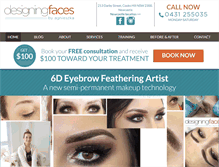 Tablet Screenshot of designingfaces.com.au